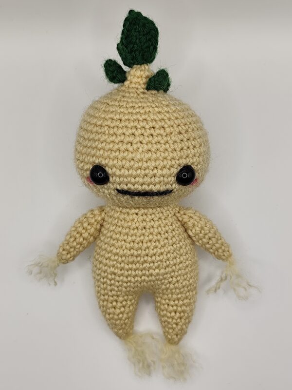 petite peluche mandragore jaune