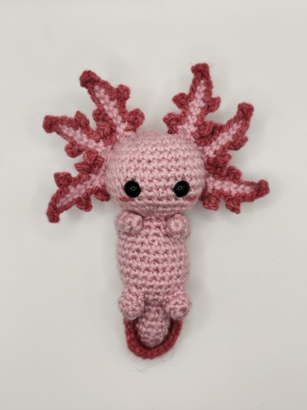 peluche axolotl rose