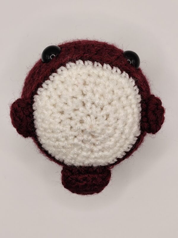 peluche bordeau en crochet