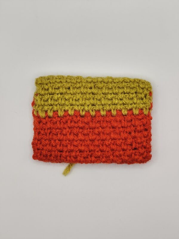 petite pochette orange et jaune (dos)