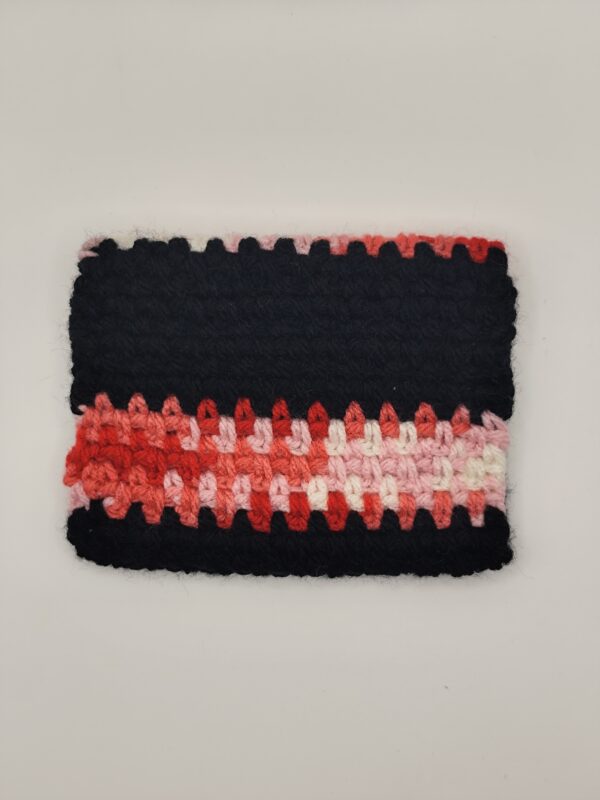 petite pochette rose et noire (dos)