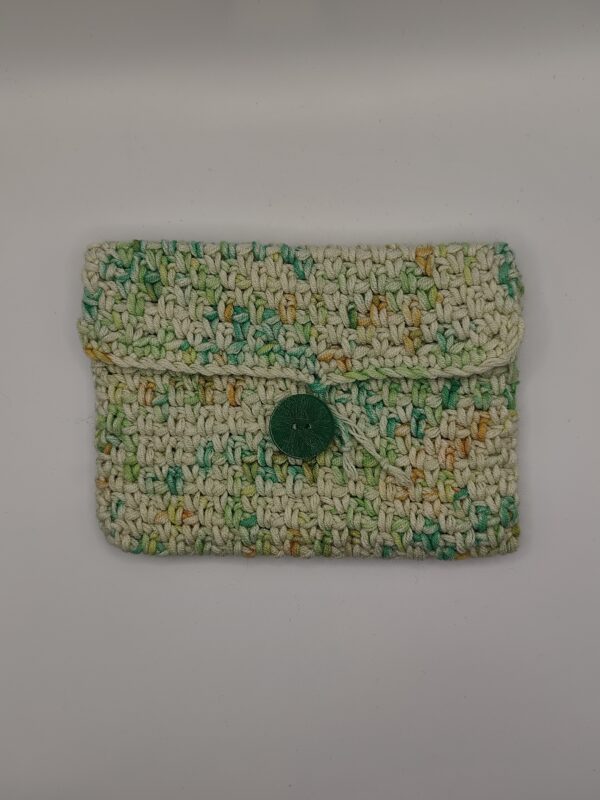 moyenne pochette en crochet vert dégradé