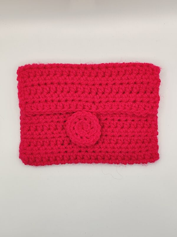 moyenne pochette en crochet fuchsia