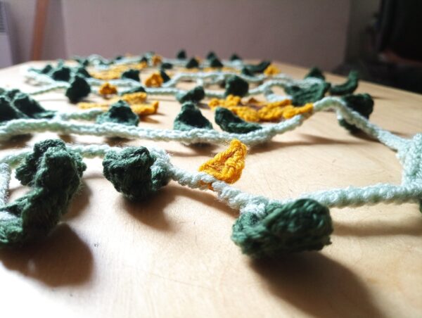 guirlande tournesol en crochet