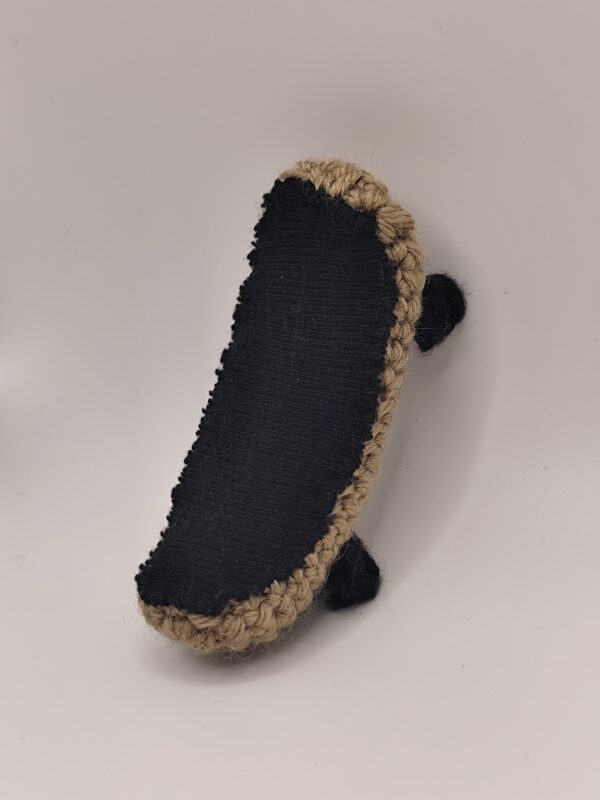 skate en crochet sur un fond blanc